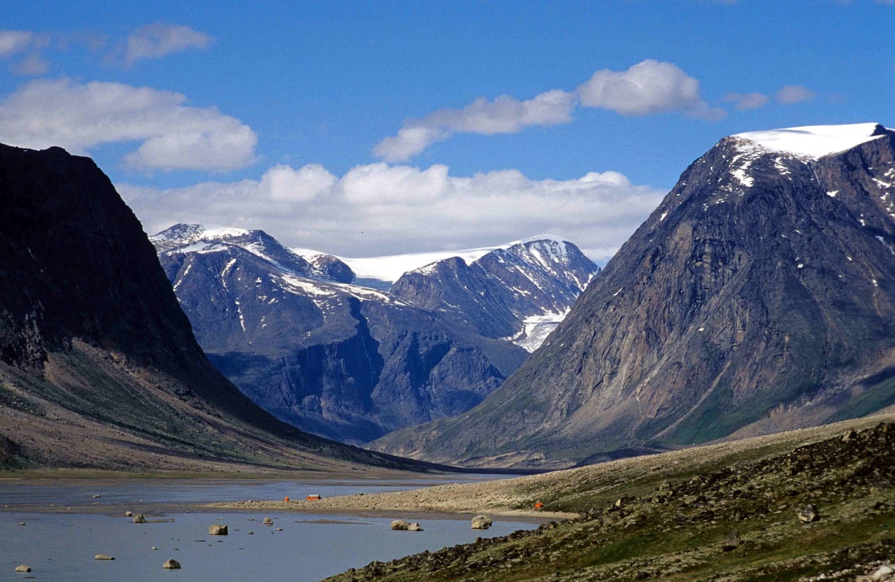 Parc national Auyuittuq, Canada, montagne et glacier