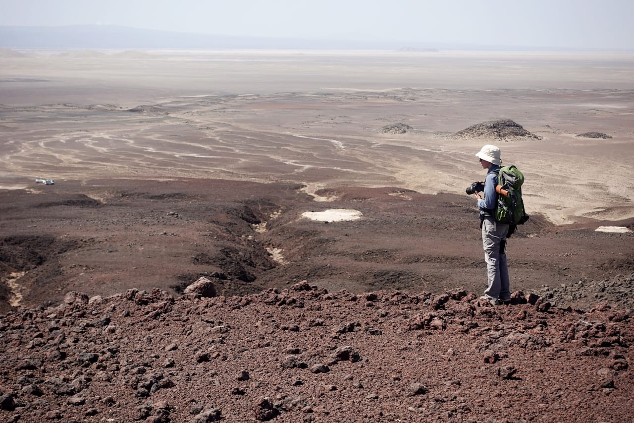 Dépression du Danakil et chaîne de l'Erta Ale dans le désert d'Afar