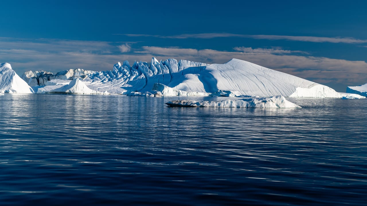 Fjord glacé d'Ilulissat, Groenland, glacier et fjord