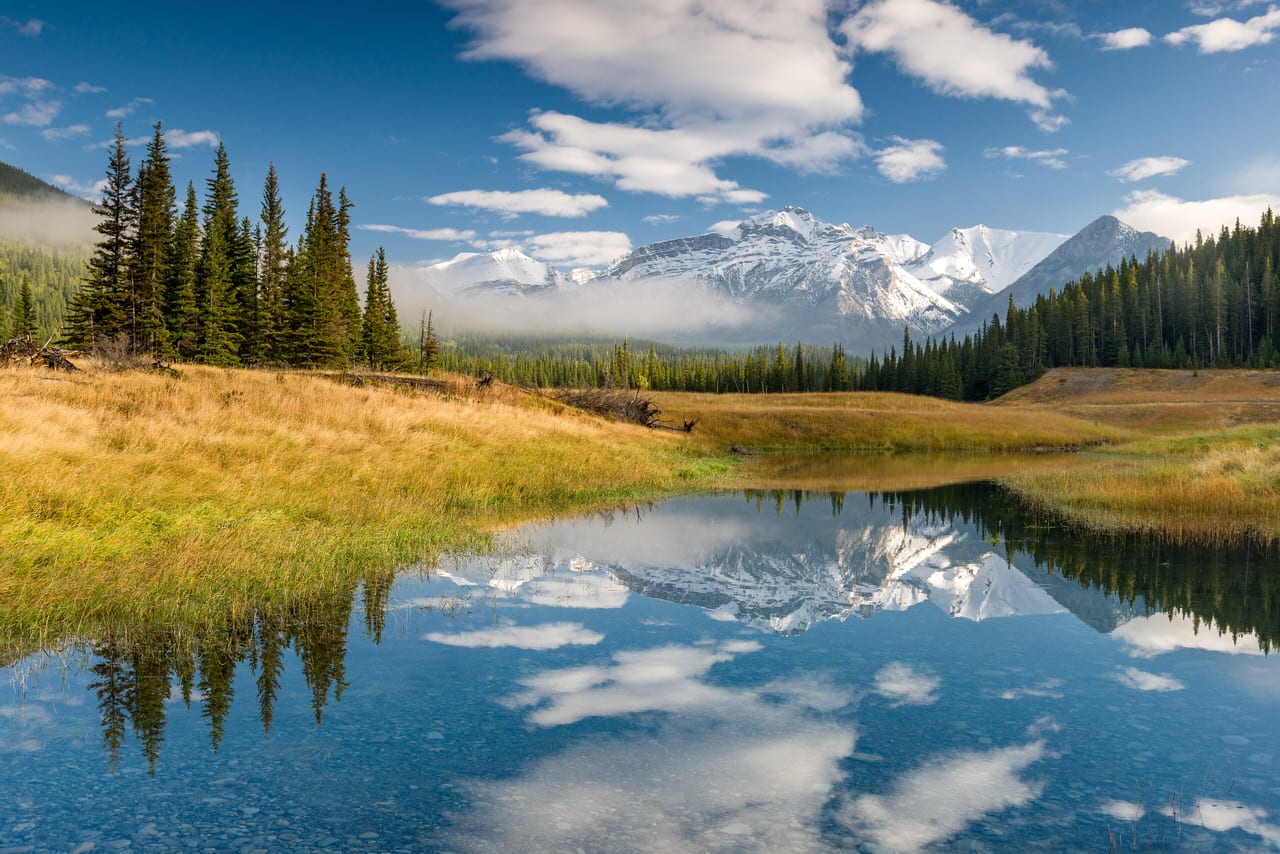 Rocheuses canadiennes, Canada, montagne et glacier