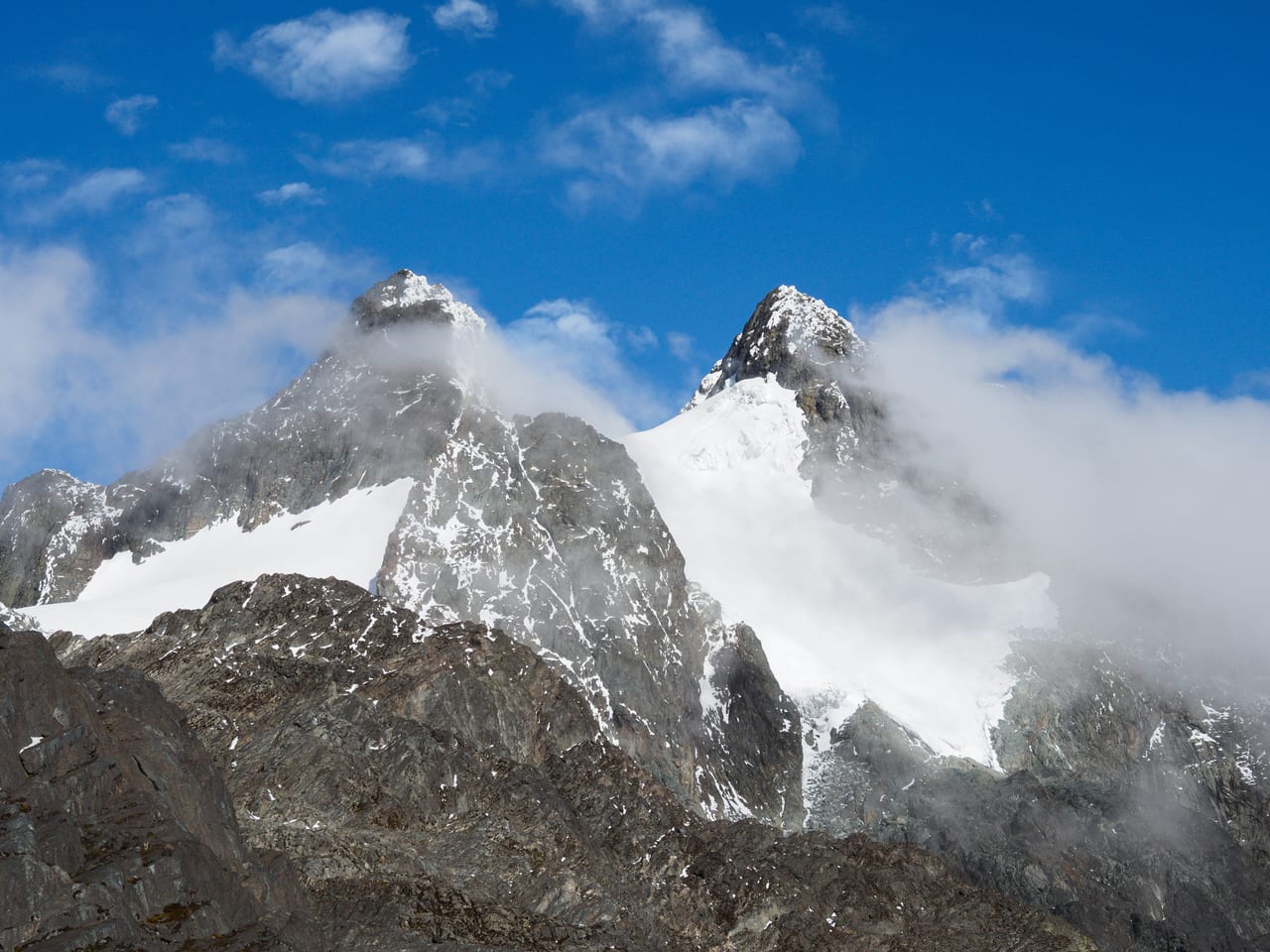 Monts Rwenzori, Ouganda, montagne et glacier