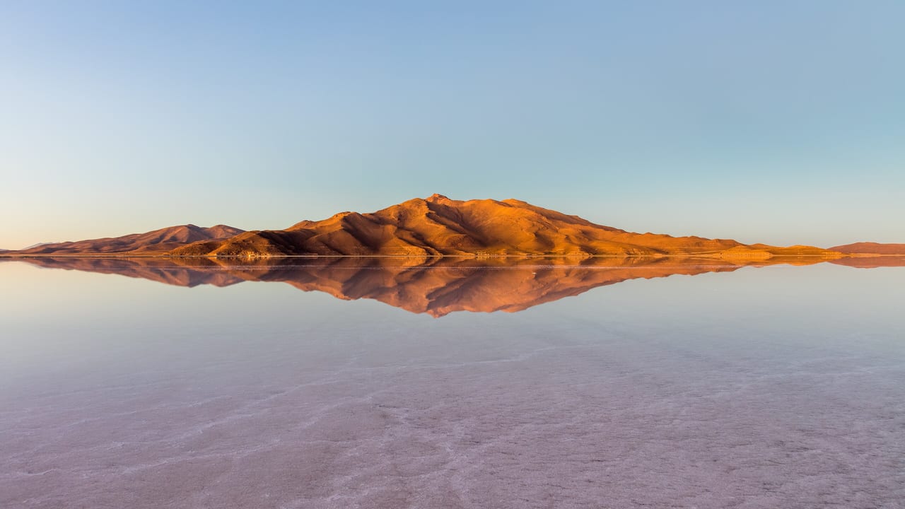 Salar d'Uyuni, Bolivie, desert sel et lac