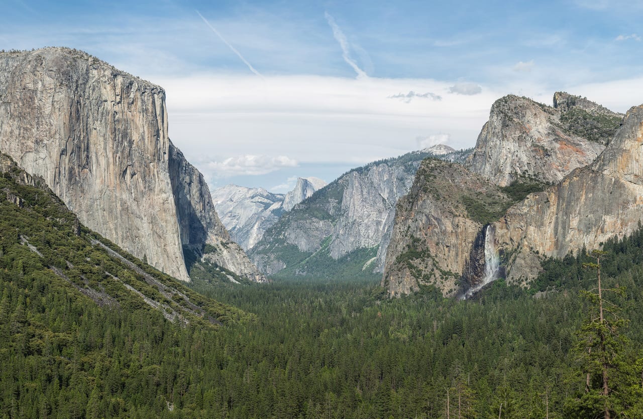 Yosemite, États-Unis, montagne et falaise